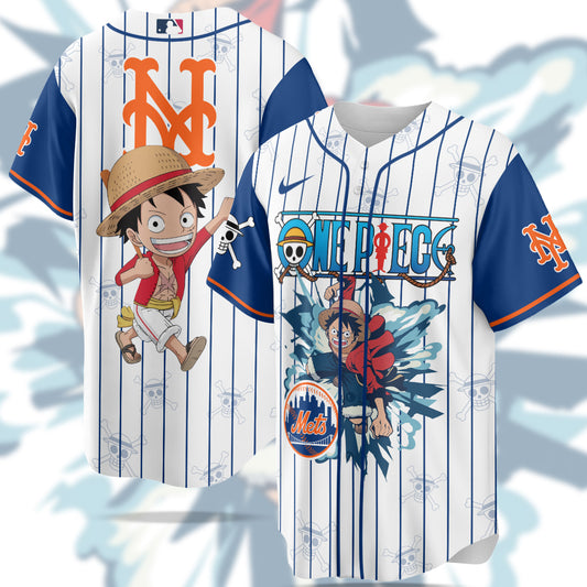 MLB New York Mets X One Piece Baseball Jersey