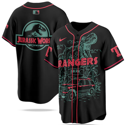 Texas Rangers MLB x Jurassic World New Era Baseball Jersey