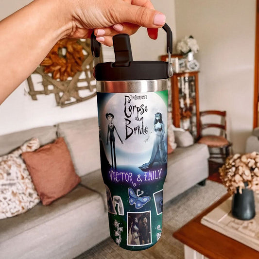 Custom Corpse Bride IceFlow 40oz Tumbler - 409VTTLTB055