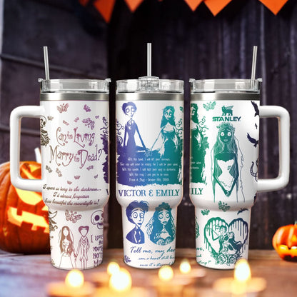 Custom Corpse Bride 40oz Tumbler - 409VTTLTB057