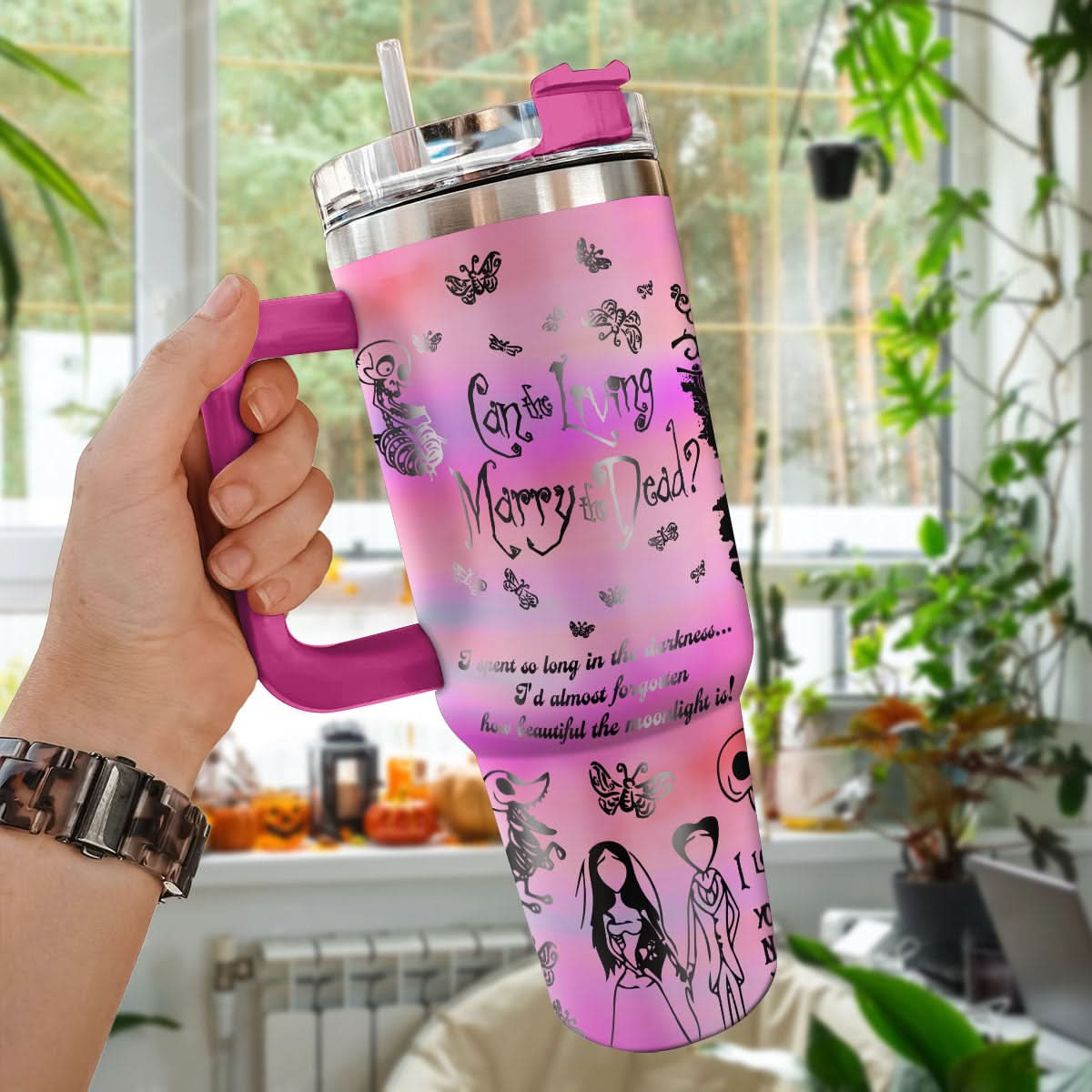 Custom Corpse Bride 40oz Tumbler - 409VTTLTB057