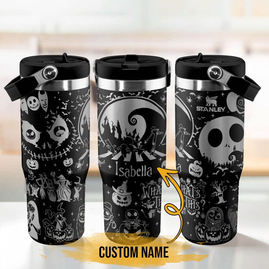 Custom Name Jack Skellington IceFlow 40oz Tumbler - 408VTTLTB032