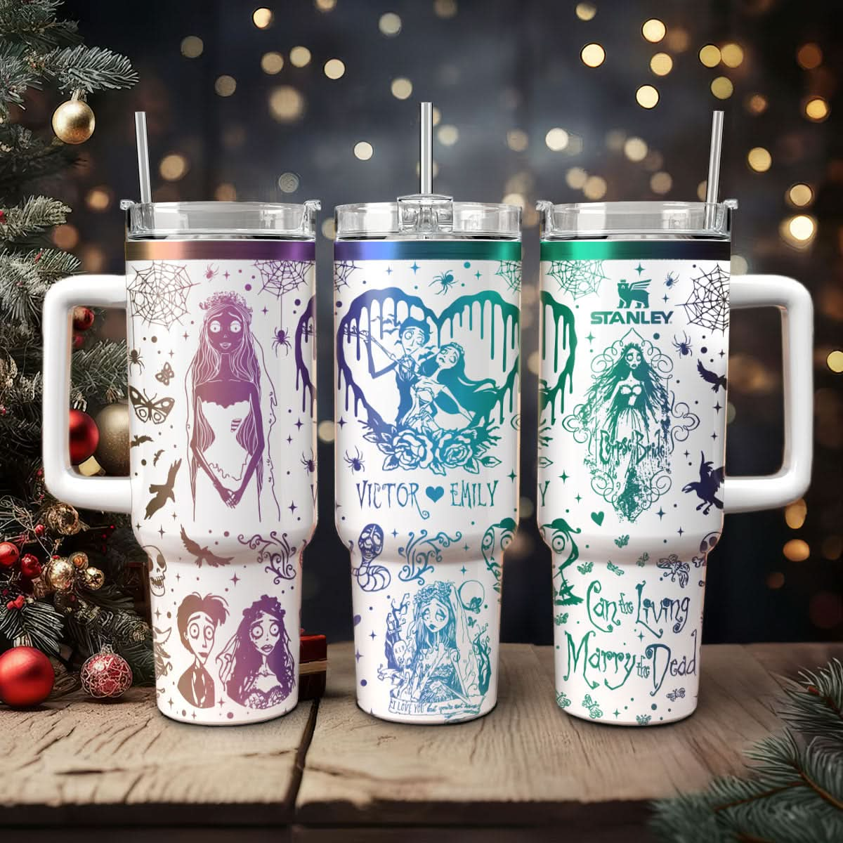 Custom Corpse Bride 40oz Tumbler - 409VTTLTB051