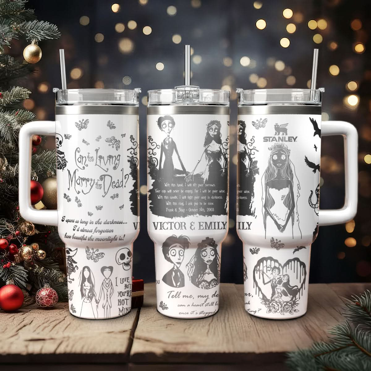 Custom Corpse Bride 40oz Tumbler - 409VTTLTB057