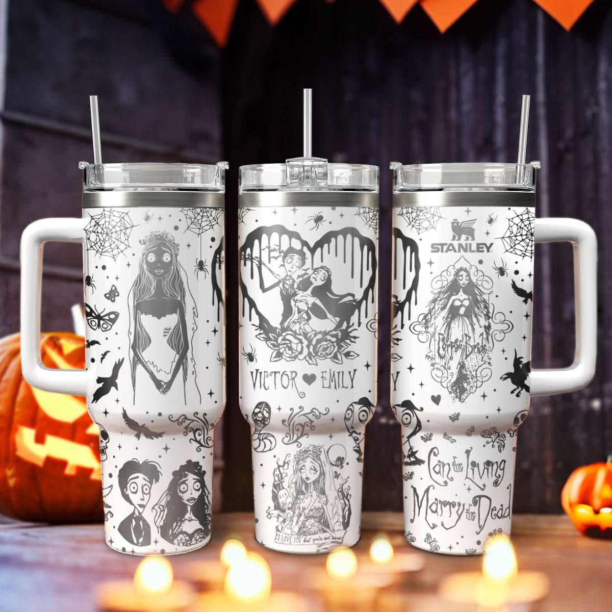 Custom Corpse Bride 40oz Tumbler - 409VTTLTB051