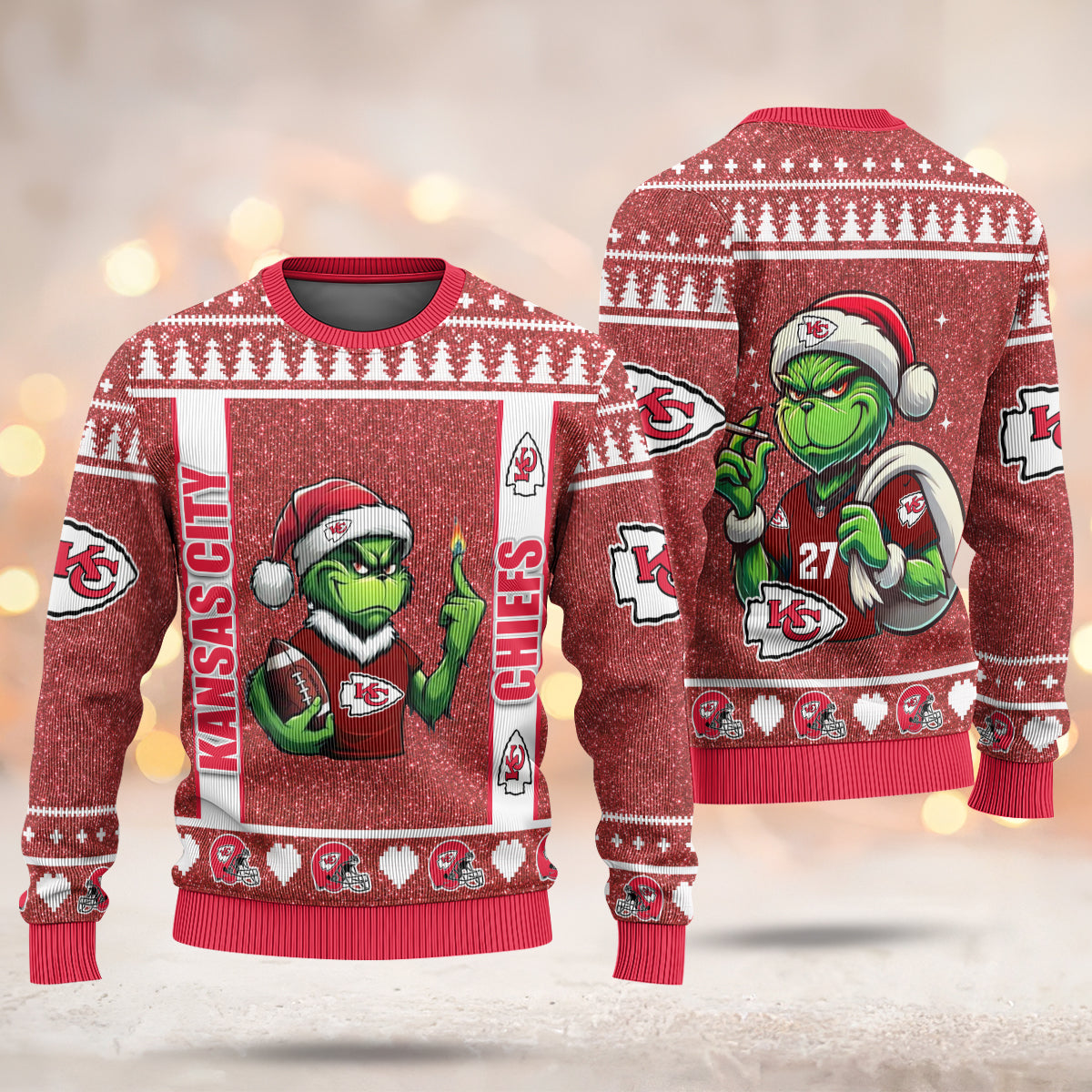 A Best Gift For Fan, Custom Football Teams  Ugly Sweater _ 411MC-US021