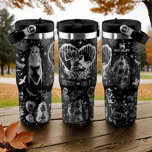 Custom Corpse Bride IceFlow 40oz Tumbler - 409VTTLTB051