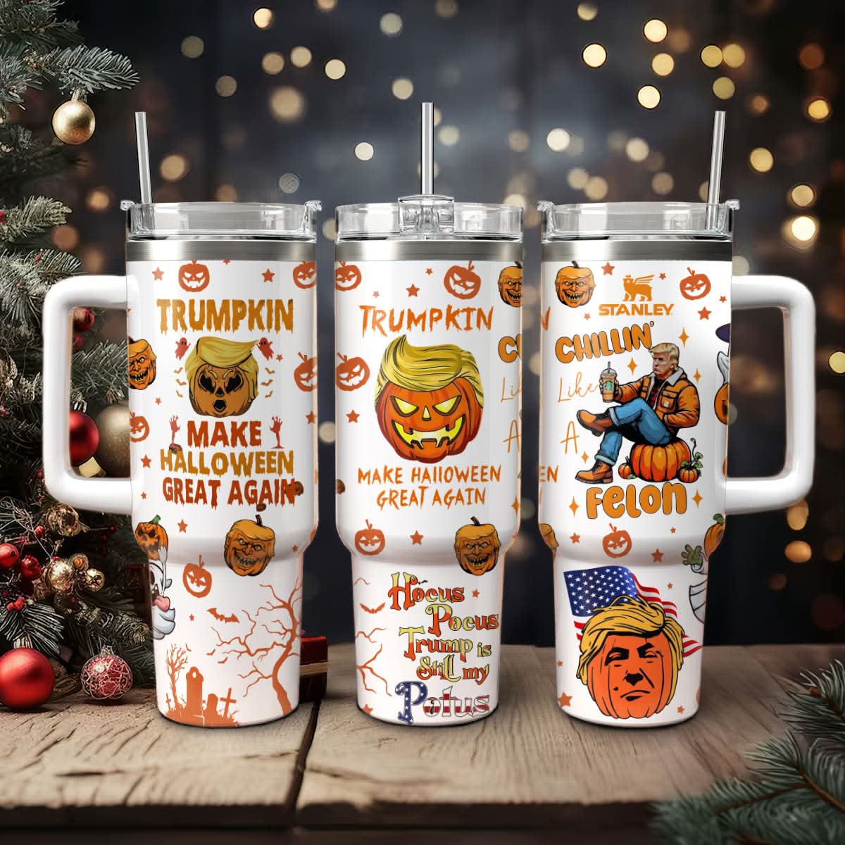 Trumpkin Make Halloween Great Again 40oz Tumbler - 409VTTLTB015