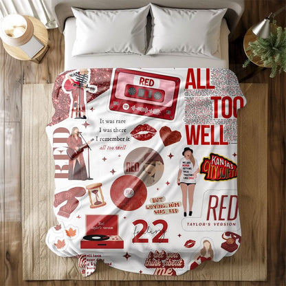 RED Taylor Album Blanket - 408VTTLBL004