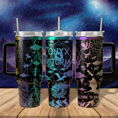 Onyx Storm - Prepare To Brave Dark 40oz Tumbler - 407VTTLTB022