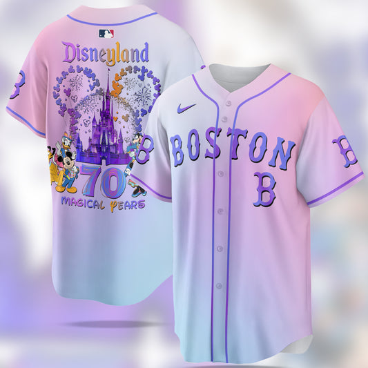 Boston Red Sox MLB x Disneyland 70th Anniversary Baseball Jersey