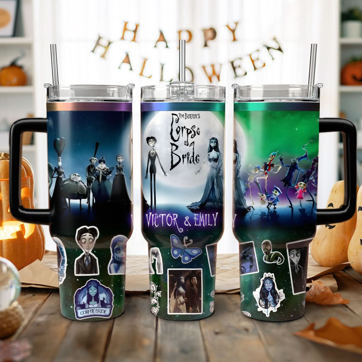 Custom Corpse Bride 40oz Tumbler - 409VTTLTB055