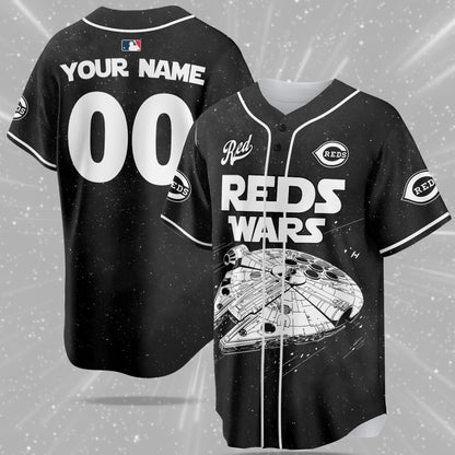 Custom Name Cincinnati Reds MLB x Star Wars Edition Jersey