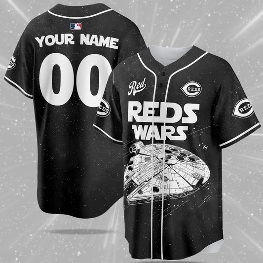 Custom Name Cincinnati Reds MLB x Star Wars Edition Jersey