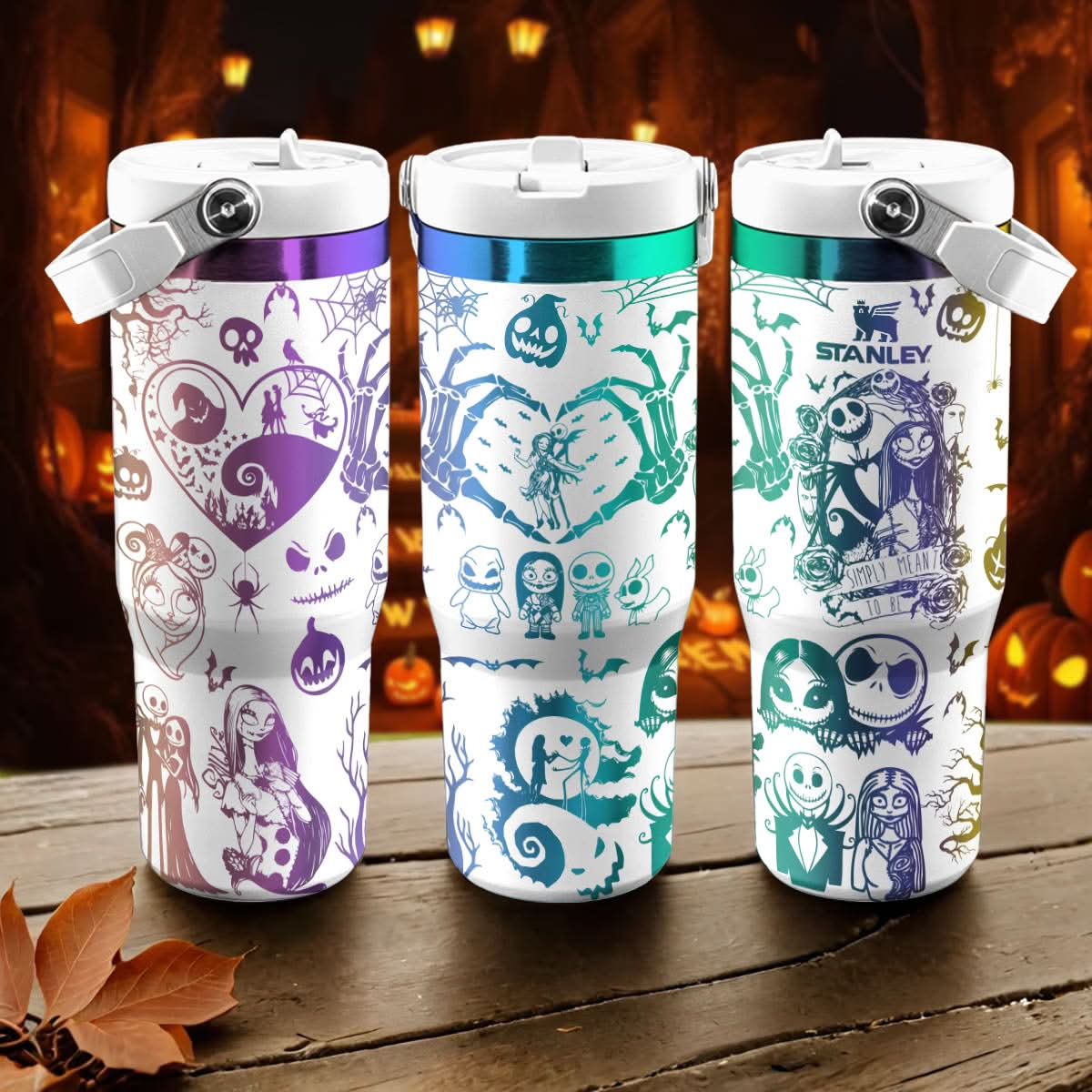 Jack Skellington & Sally IceFlow 40oz Tumbler - 408VTTLTB035