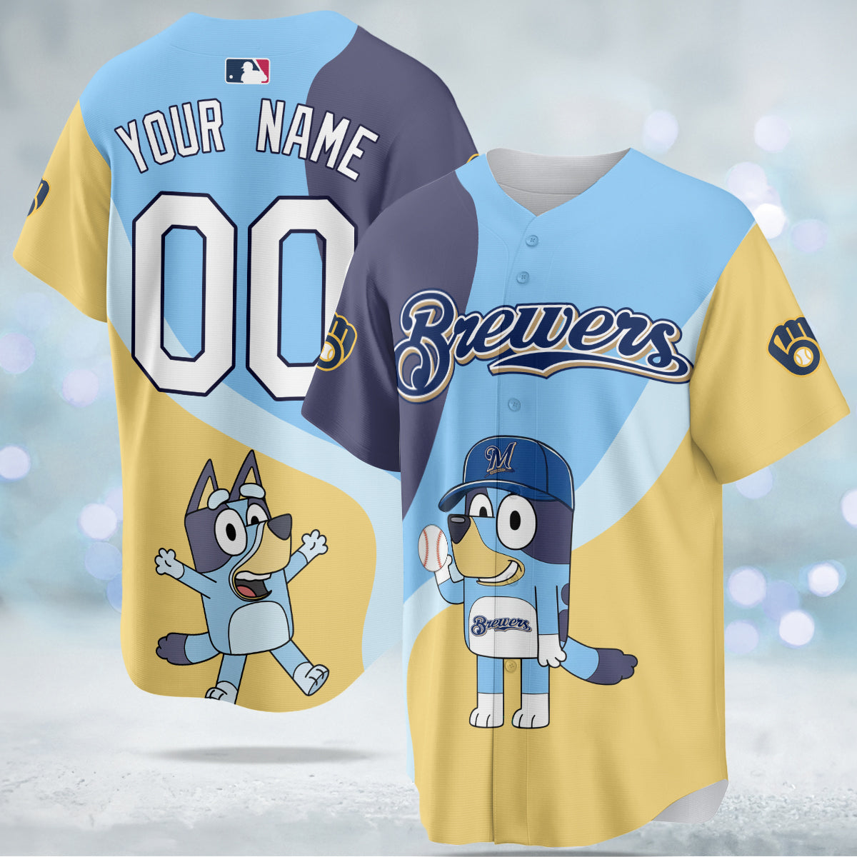 Milwaukee Brewers 2025 Bluey Night Limited Jersey