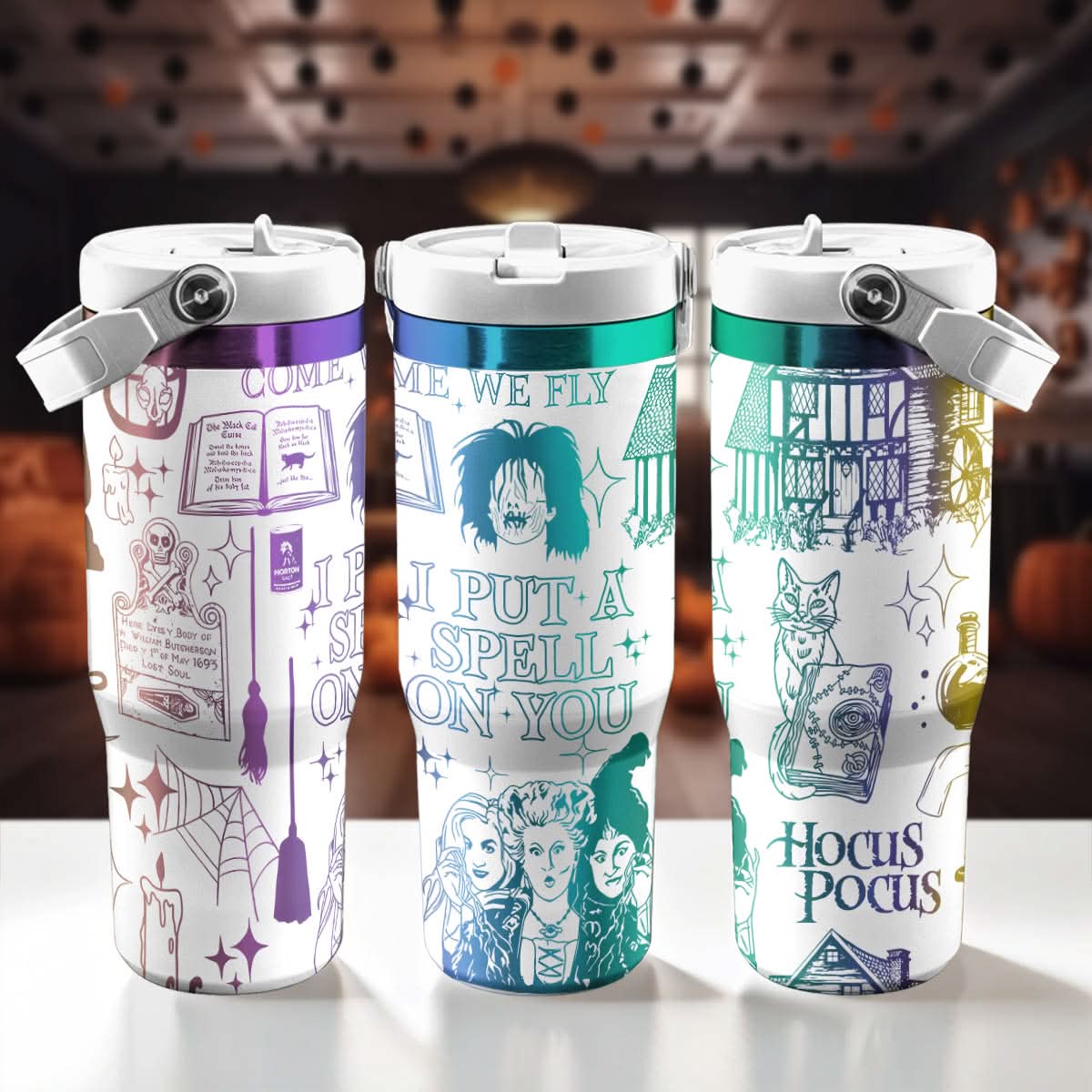 Cute Hocus Pocus Sisters IceFlow 40oz Tumbler - 409VTTLTB017