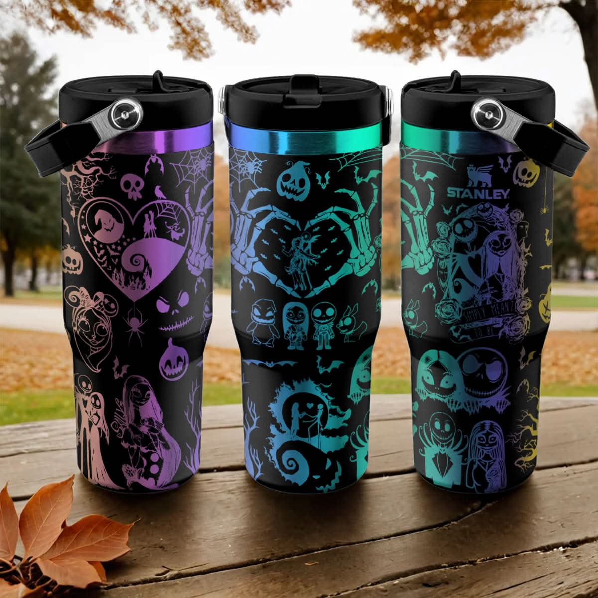 Jack Skellington & Sally IceFlow 40oz Tumbler - 408VTTLTB035