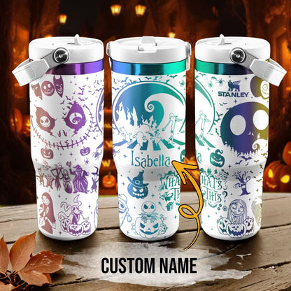 Custom Name Jack Skellington IceFlow 40oz Tumbler - 408VTTLTB032