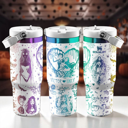 Custom Corpse Bride IceFlow 40oz Tumbler - 409VTTLTB051