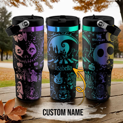 Custom Name Jack Skellington IceFlow 40oz Tumbler - 408VTTLTB032