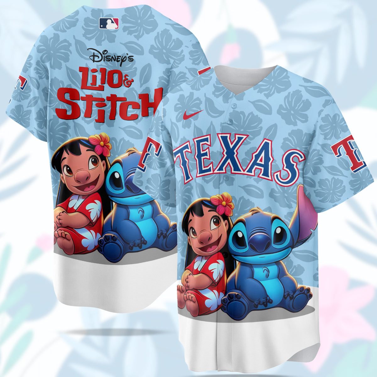 Texas Rangers MLB x Lilo & Stitch Jersey Limited