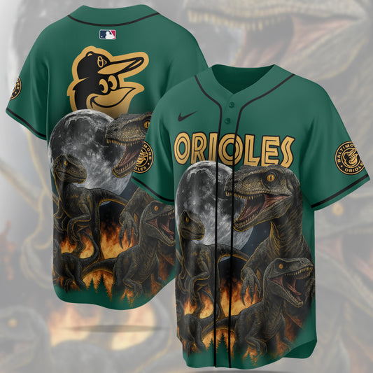 Baltimore Orioles MLB x Jurassic World New Era Baseball Jersey