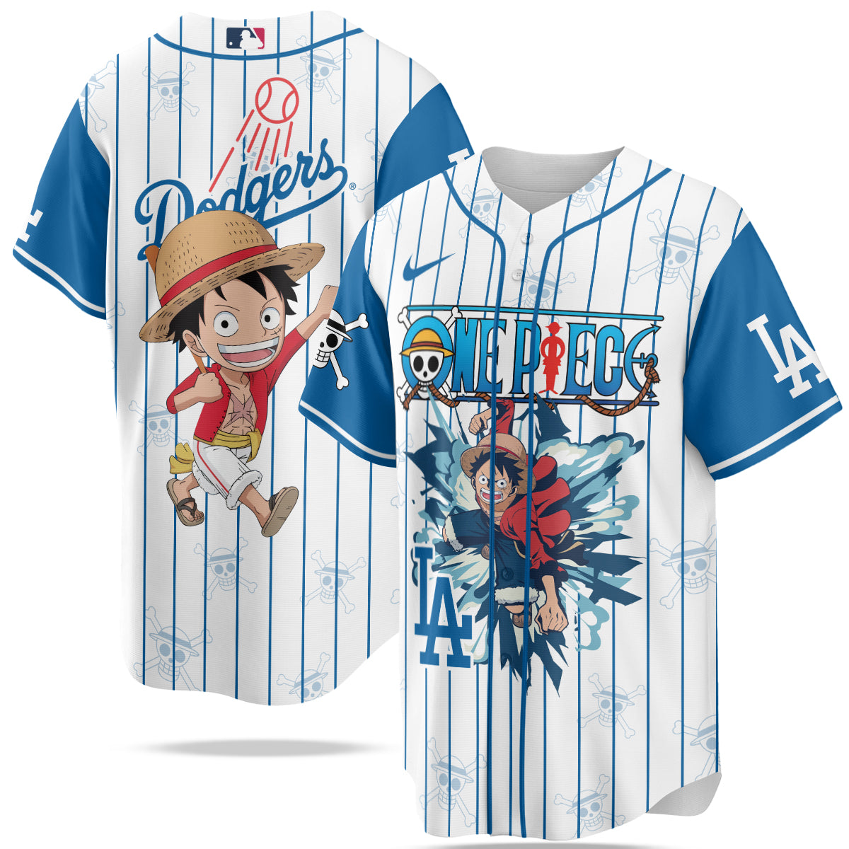 MLB Los Angeles Dodgers X One Piece Baseball Jersey