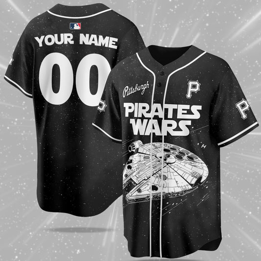 Custom Name Pittsburgh Pirates MLB x Star Wars Edition Jersey