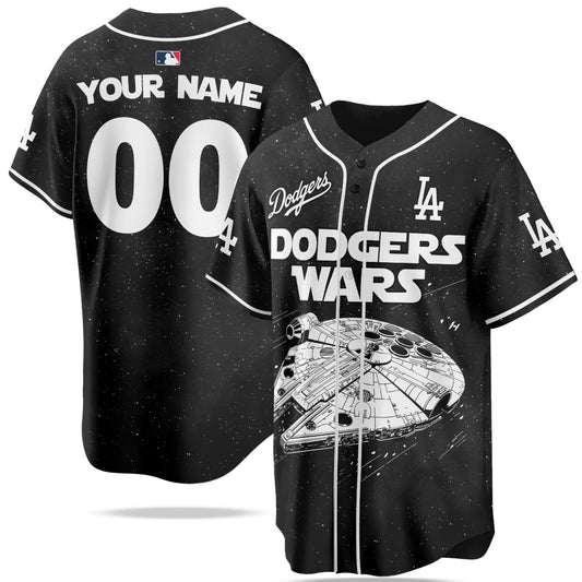 Custom Name Los Angeles Dodgers MLB x Star Wars Edition Jersey