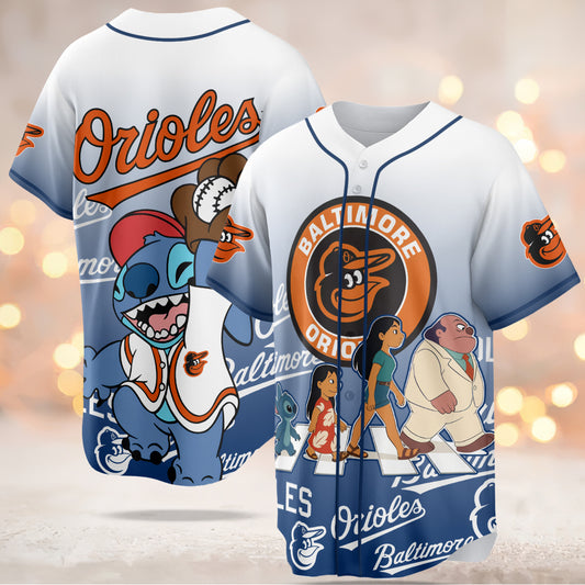 Baltimore Orioles MLB x Lilo & Stitch Jersey Limited