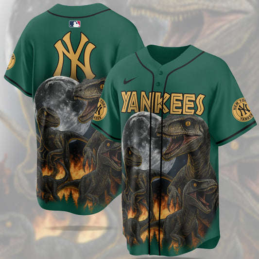 New York Yankees MLB x Jurassic World New Era Baseball Jersey