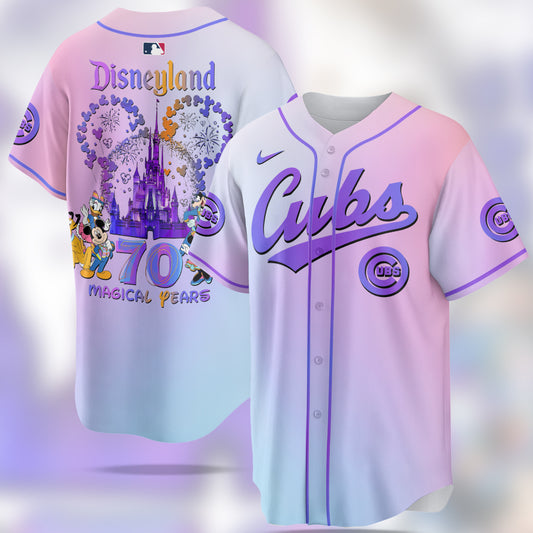 Chicago Cubs MLB x Disneyland 70th Anniversary Baseball Jersey