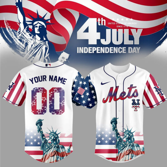 New York Mets Special Nationals Independence Day Jersey 2025