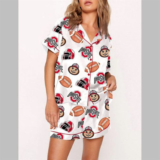 Ohio State Buckeyes Football Pajamas Set - 503HL- PJ052