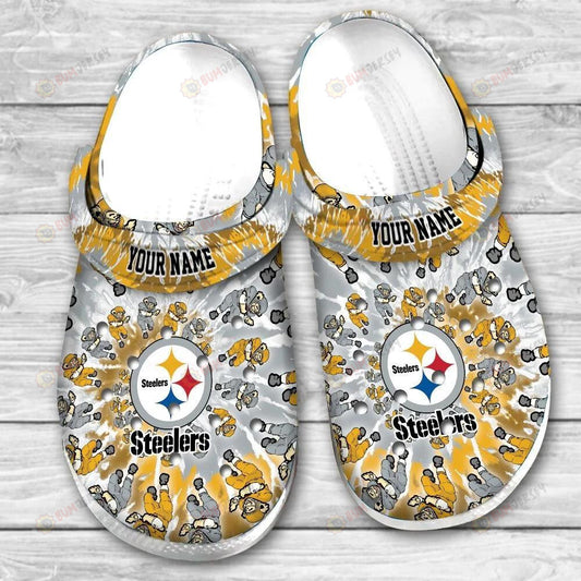 Best Gift for Pittsburgh Steelers & Grateful Dead Fan - Custom Clog 502MC-CR010