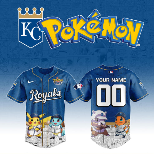 Kansas City Royals x Pokémon Go Baseball Jersey Editions Limited