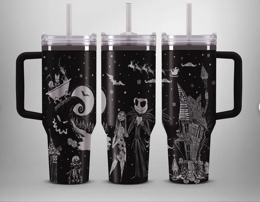 The Nightmare before Christmas 40oz Laser Engraved Tumbler