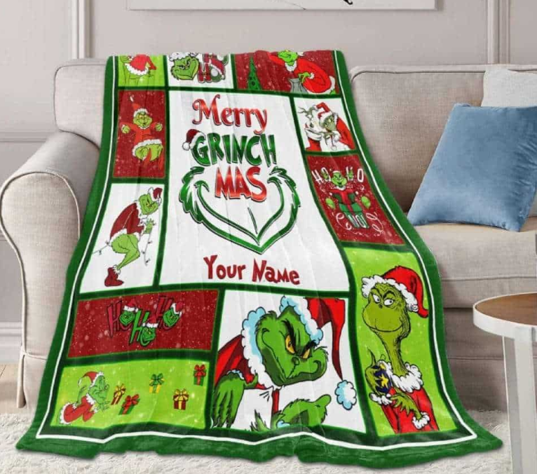 Custom Grinch Movie Blanket - 410QA-BL001