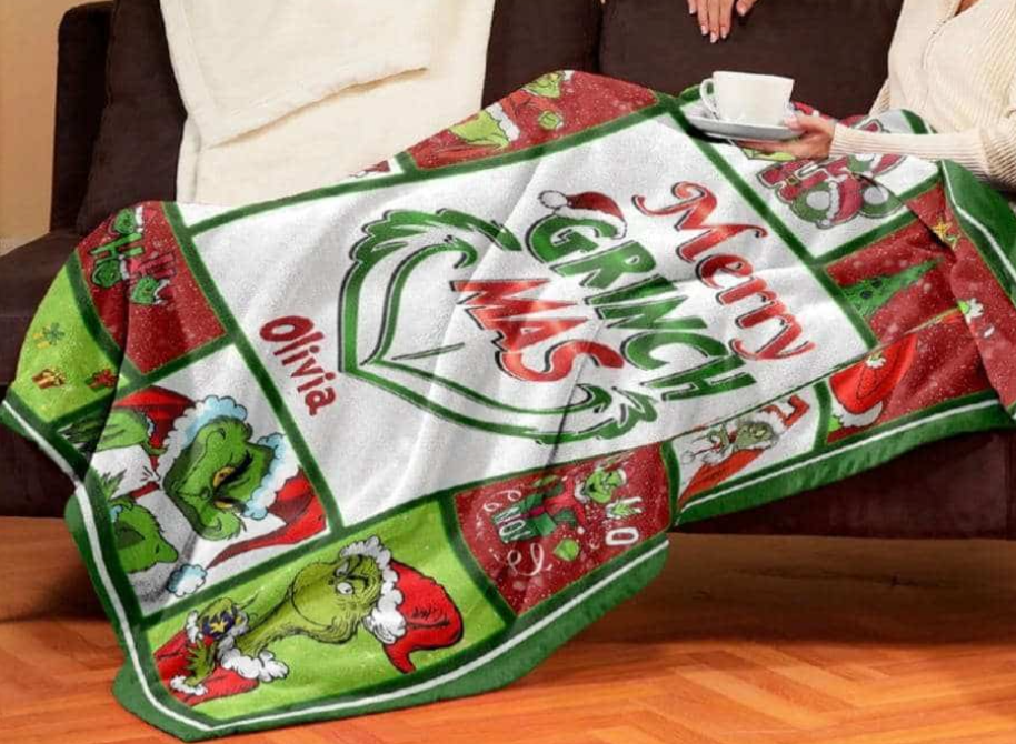 Custom Grinch Movie Blanket - 410QA-BL001