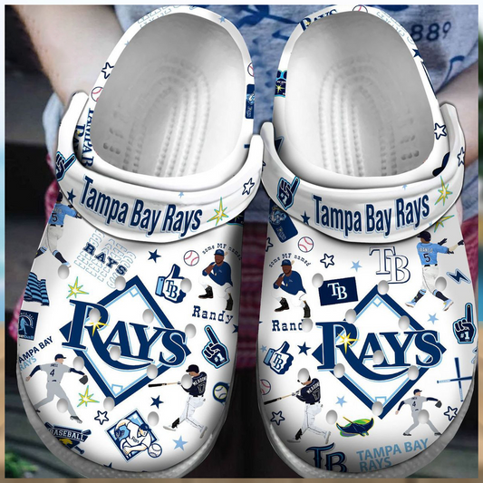 Tampa Bay Rays MLB Champion Clog Shoes  - 503HL- CR097