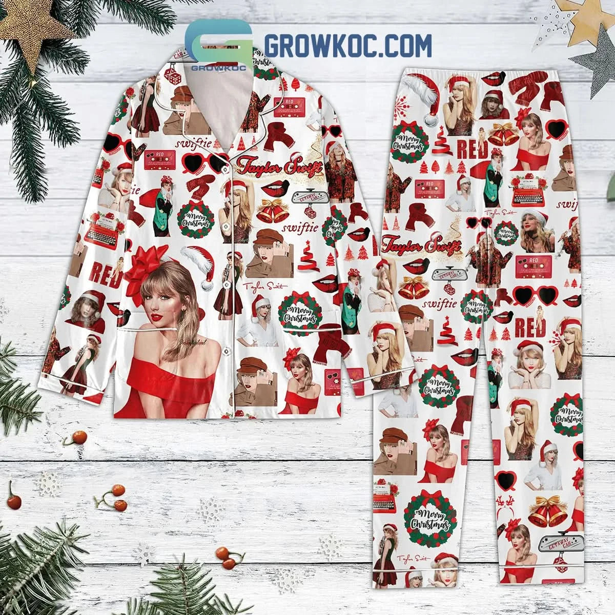 Swift Merry Christmas The Eras Tour Pajama Set PJM015