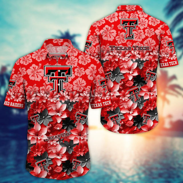Texas Tech Red Raiders 3 Hawaiian Shirt Trending Summer. Gift For Fan FBS 502MC-HS035