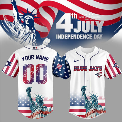 Toronto Blue Jays Special Nationals Independence Day Jersey 2025