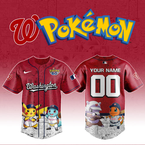 Washington Nationals x Pokémon Go Baseball Jersey Editions Limited