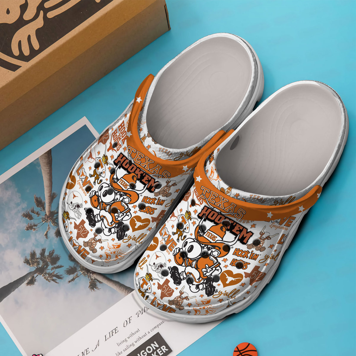 Texas Longhorns NCAA Sport Clogs Shoes - 503HL- CR034