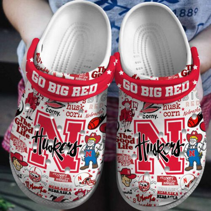 Nebraska Cornhuskers NCAA Sport Clogs Shoes - 503HL- CR035