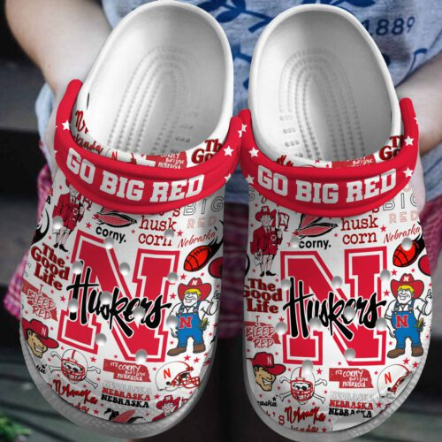 Nebraska Cornhuskers NCAA Sport Clogs Shoes - 503HL- CR035