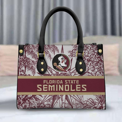 Customized Florida State Seminoles NCAA Leather Hand Bag - 503HL- HB015