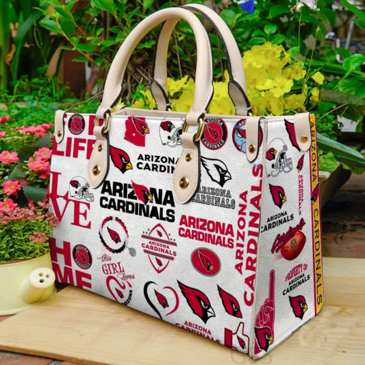 Stylish Arizona Cardinals 2 Leather Handbag Gift for Womens Day – G95 - 503HL- HB054